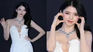 Gaya Han So Hee Pakai Gaun Berbelahan V di Acara Boucheron, Disebut Bak Bidadari